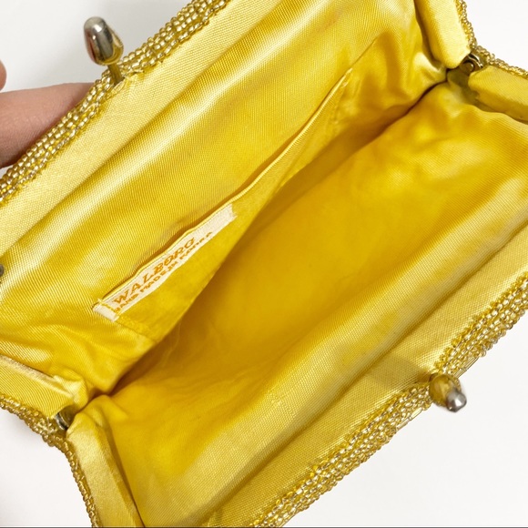 Vintage Walborg Gold Beaded Evening Purse - Picture 6 of 7